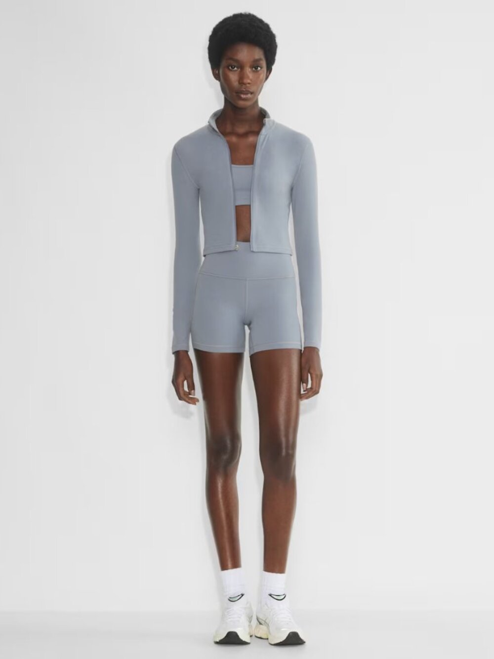 Aritzia Golden BUTTER LIMIT ZIP-UP (Shady Blue, size XL)